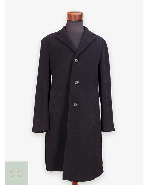 Abrigo Largo de Paño de Lana y Cashmere Perry Ellis Talla M/L