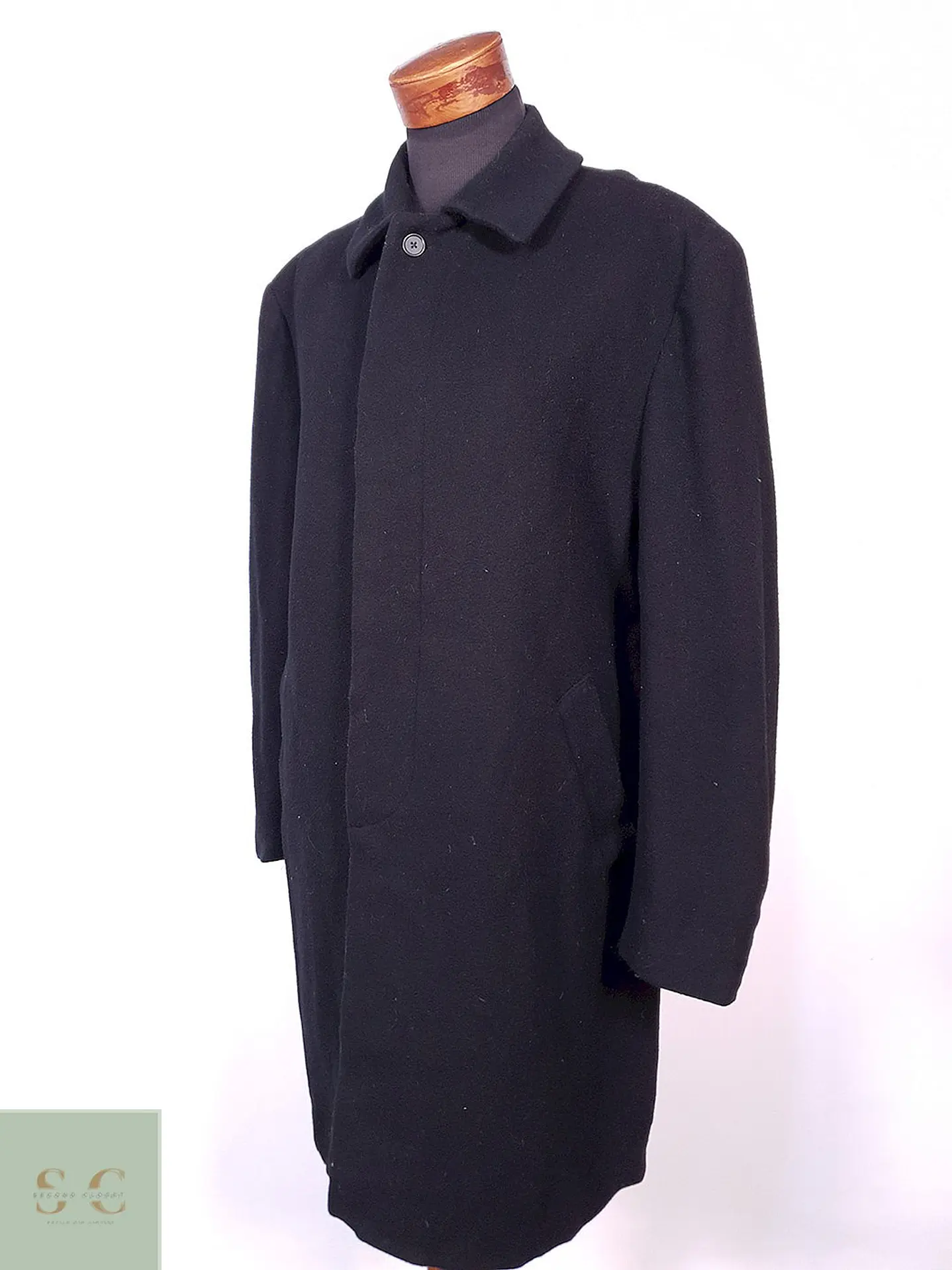 Abrigo Clásico de Paño con Cierre Oculto Jos. A. Bank Talla XL/XXL 4
