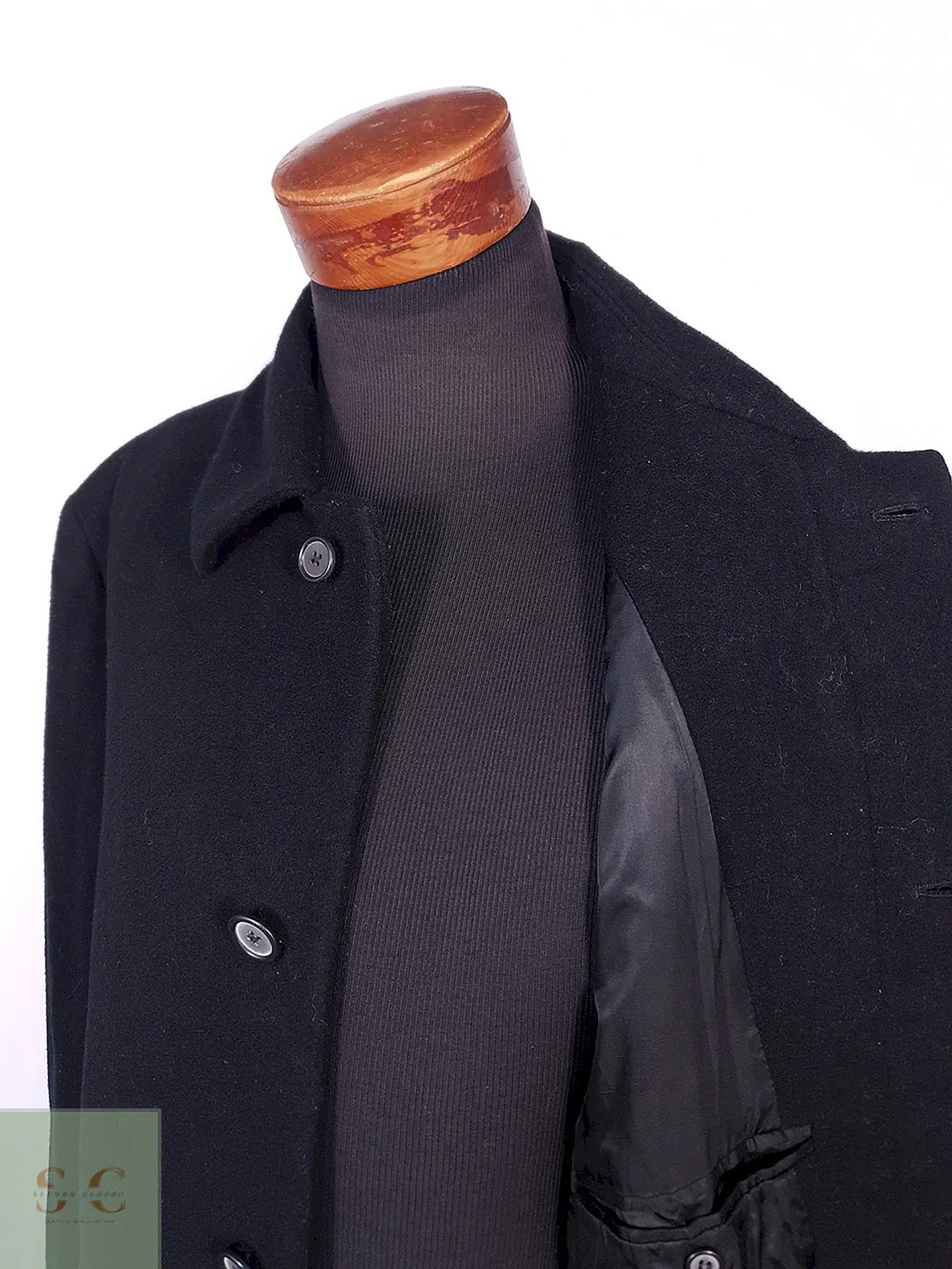 Abrigo Clásico de Paño con Cierre Oculto Jos. A. Bank Talla XL/XXL 8