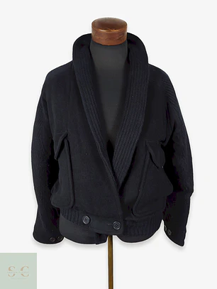 Chaqueta Corta en Punto de Lana Estructurado Vestopia Talla XXL