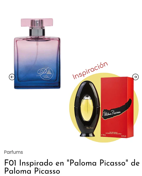 Parfums F01 - Inspirado en Paloma Picasso
