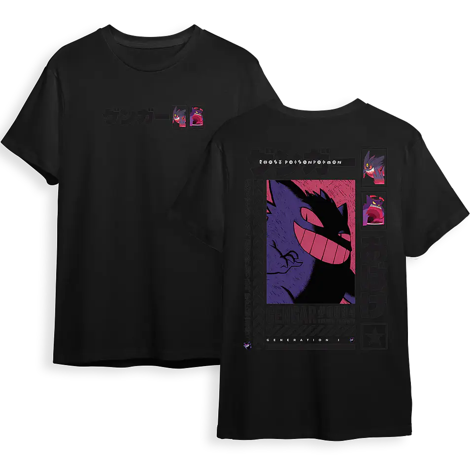 Poleras Pokémon: Gengar  — Shadow Pokémon 2