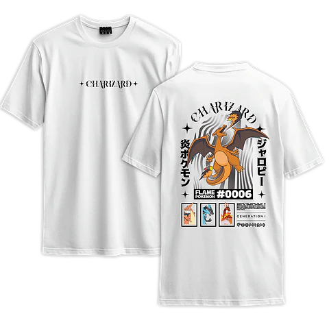 Poleras Pokémon: Charizard  — Flame Pokémon