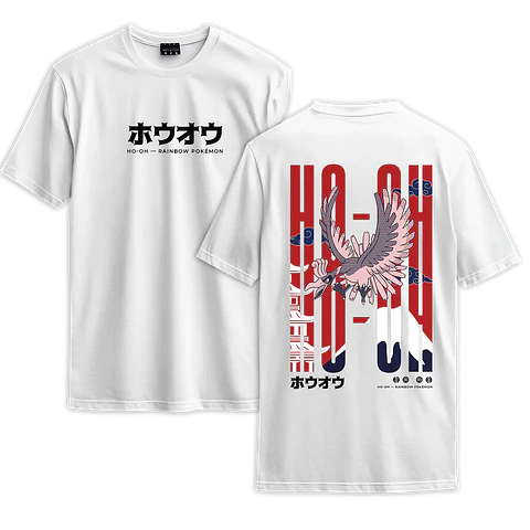 Poleras Pokémon: Ho-Oh — Rainbow Pokémon