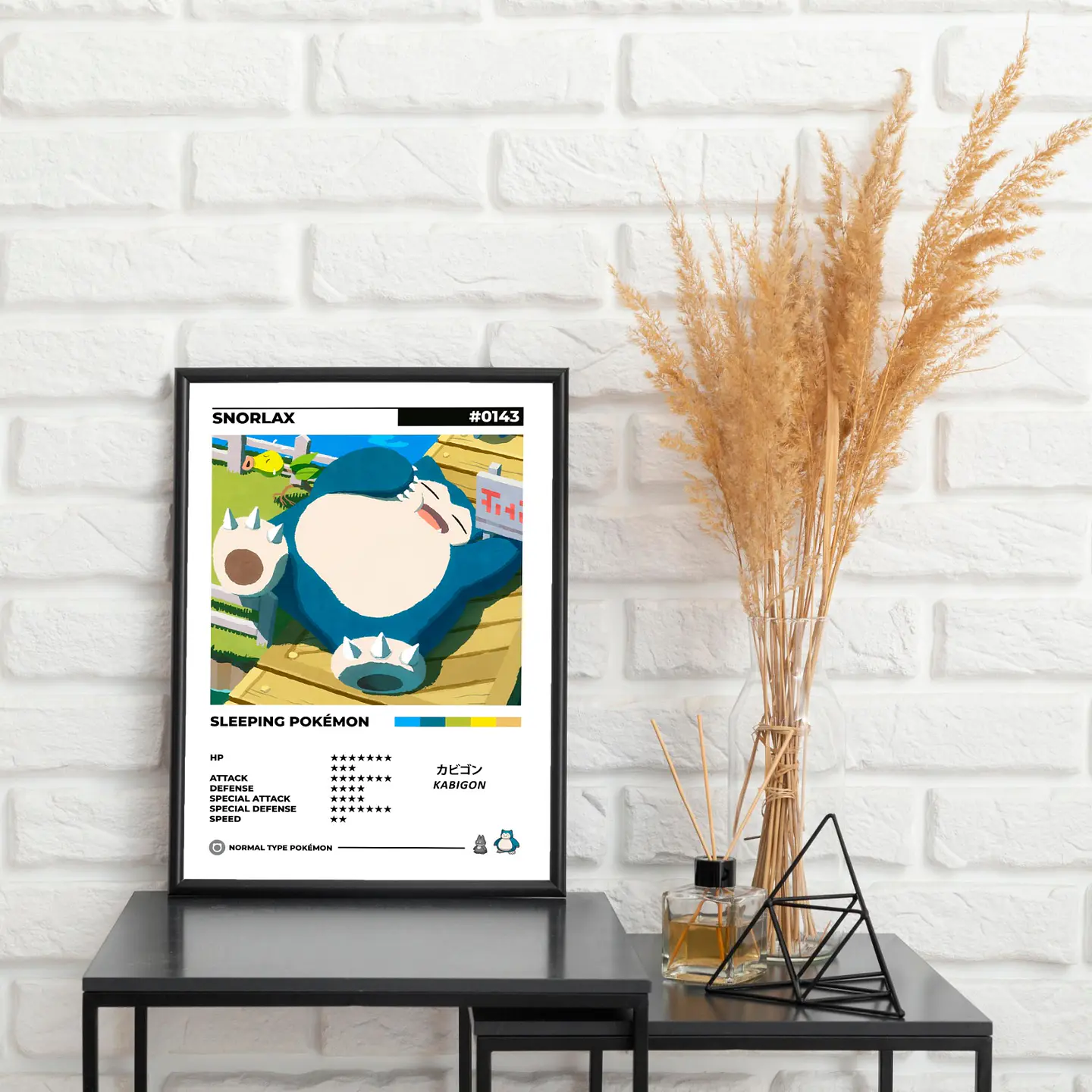 Cuadros Pokedex - Snorlax 2