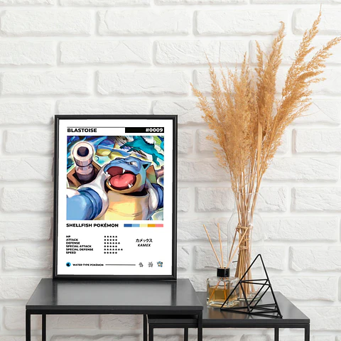 Cuadros Pokedex - Blastoise