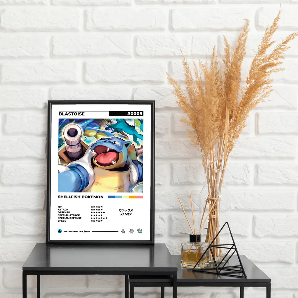Cuadros Pokedex - Blastoise 2