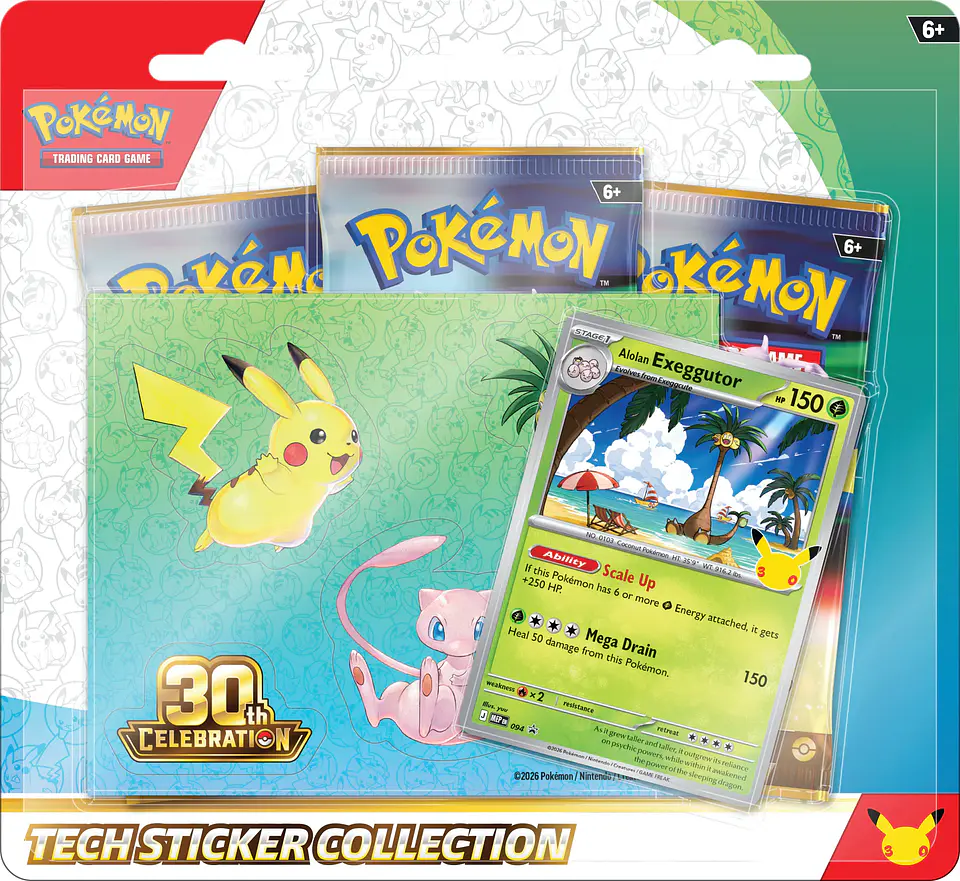PREVENTA - 30th Celebration - Tech Sticker - Ingles  2
