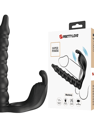 Anillo Vibrador Doble Penetración BLACKNEY