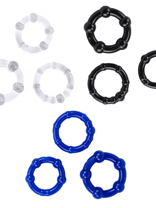 Pack 3 anillos de silicona