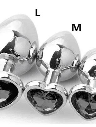 Plug dilatador anal Diamante/Corazón