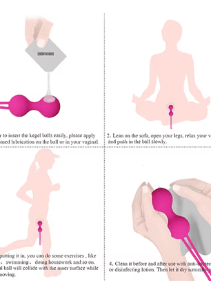 Entrenador Kegel  piso pélvico 1 bola