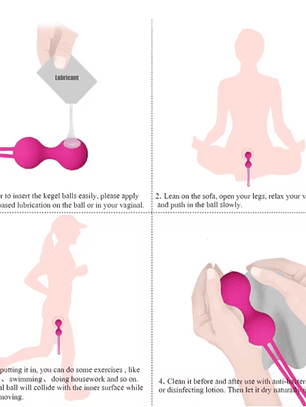 Entrenador Kegel  piso pélvico 2 bolas