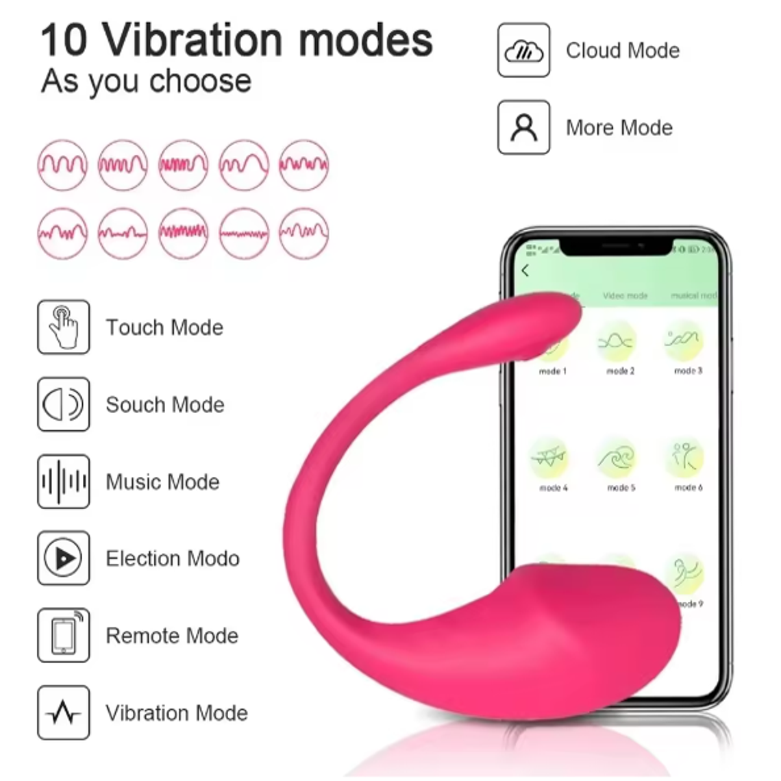 Vibrador con Control por aplicación, masajeador de punto G 1