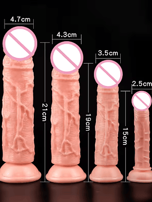 Consolador/Dildo realista con sensación de piel