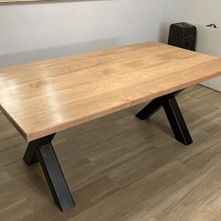 MESA DE COMEDOR AZIZA INDUSTRIAL LENGA 1