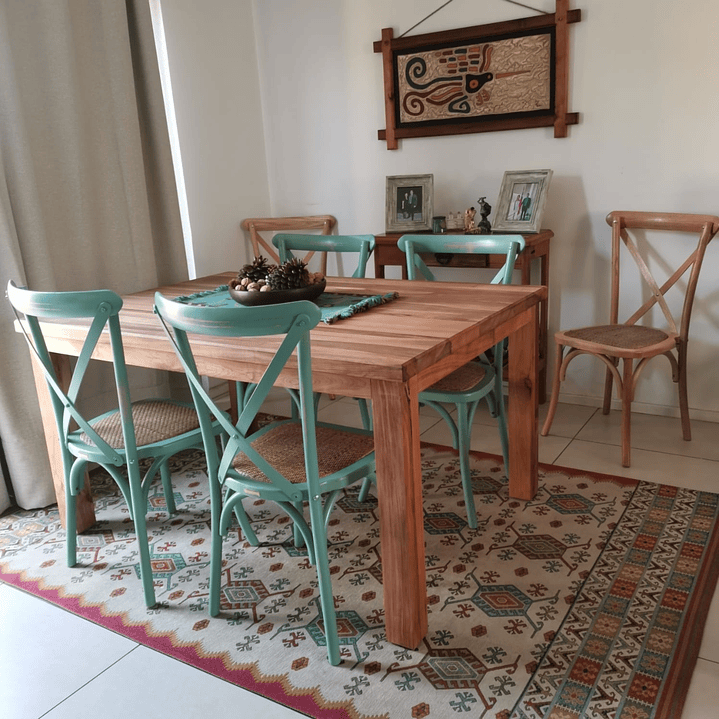 MESA DE COMEDOR ROBLE CLASICA 1