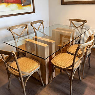 MESA DE COMEDOR VIDRIO DINANT  