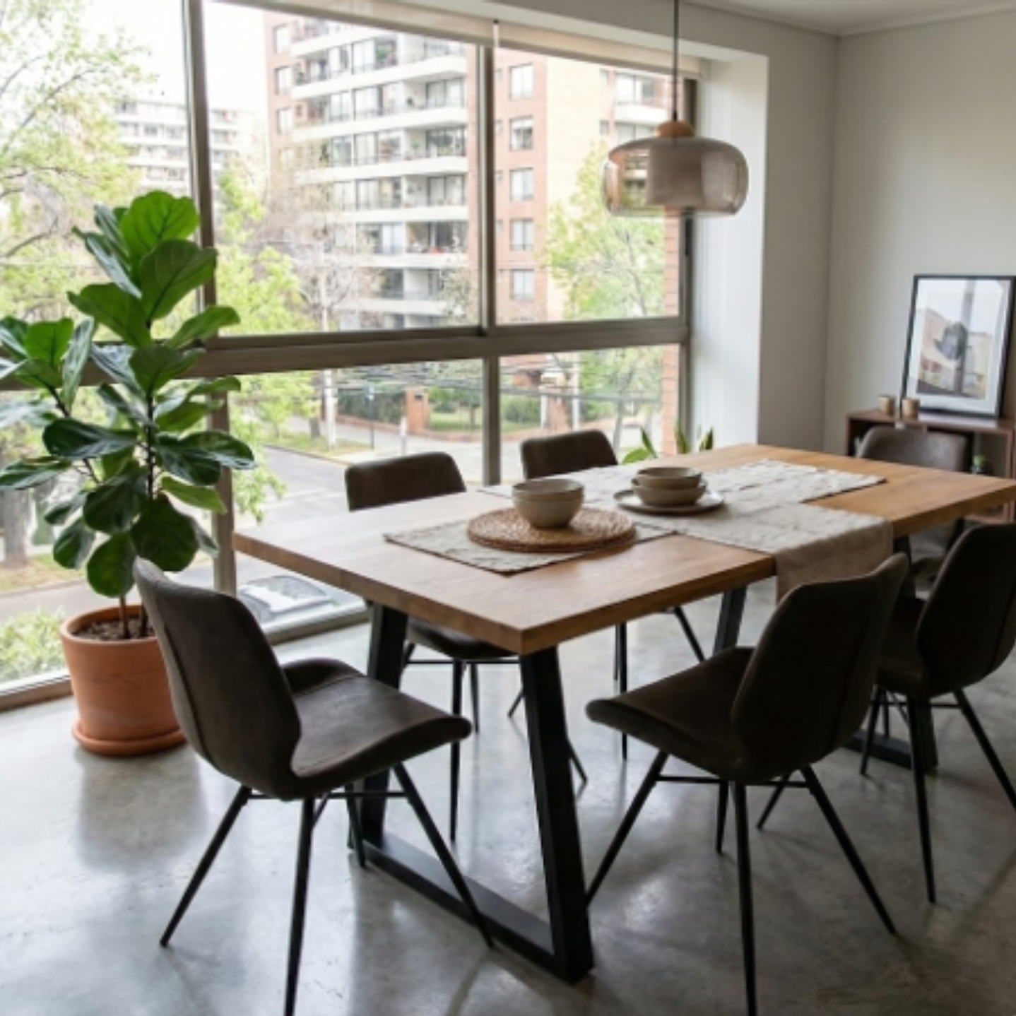 MESA DE COMEDOR INDUSTRIAL LENGA 2