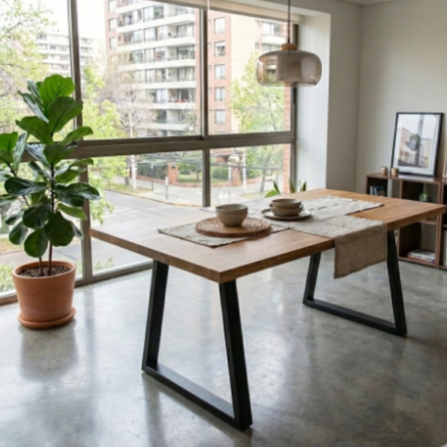 MESA DE COMEDOR INDUSTRIAL LENGA 1