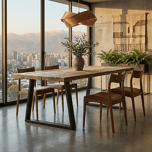 MESA DE COMEDOR  ROBLE NATIVO