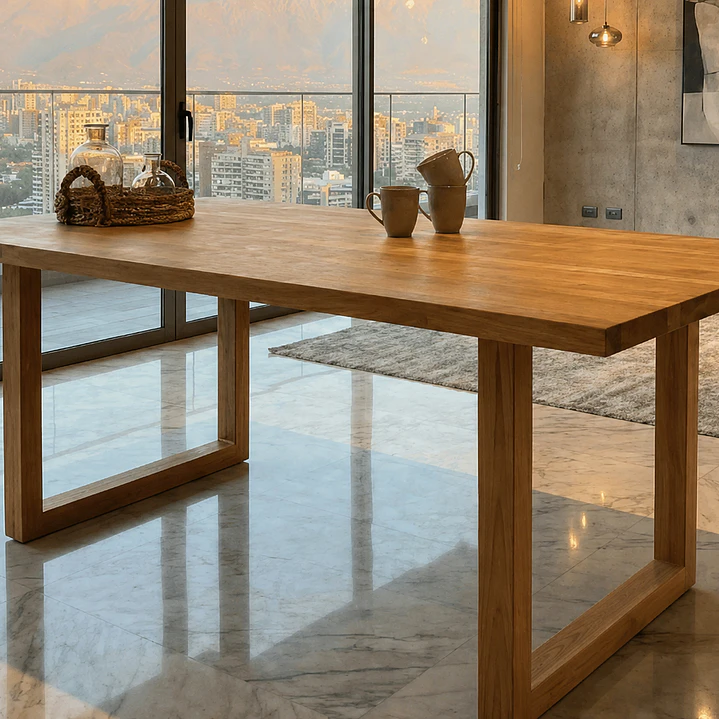 MESA DE COMEDOR CORCHETE LENGA  1