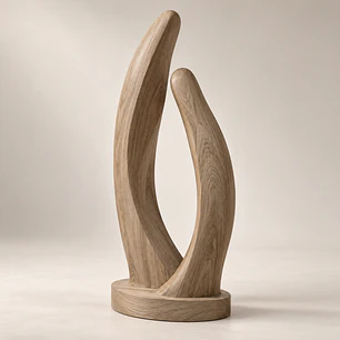 Origen — Escultura en Roble Americano por Robinson