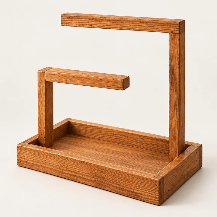 Organizador de Joyas de Madera con Bandeja | Soporte para Relojes, Pulseras y Collares 2