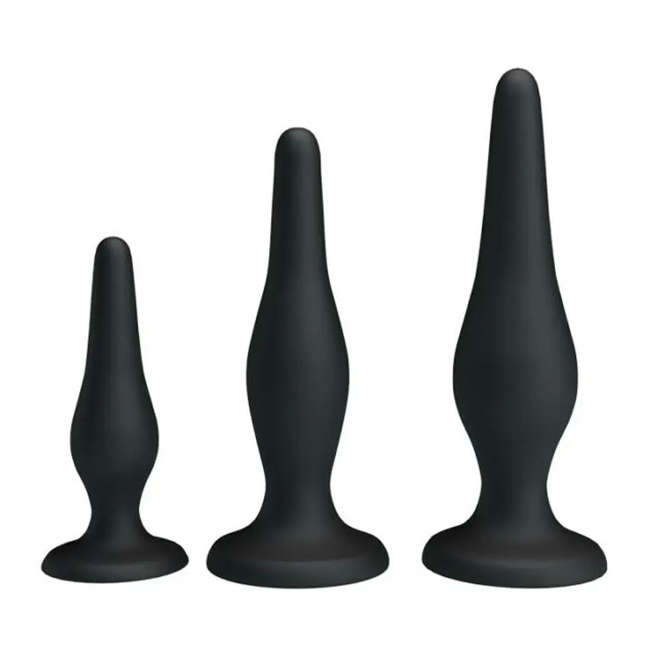 Kit Anal Negro 3 piezas 2