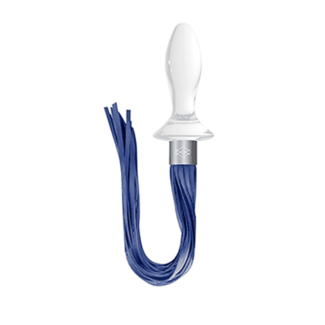 Plug Anal Cristalino tail blanco