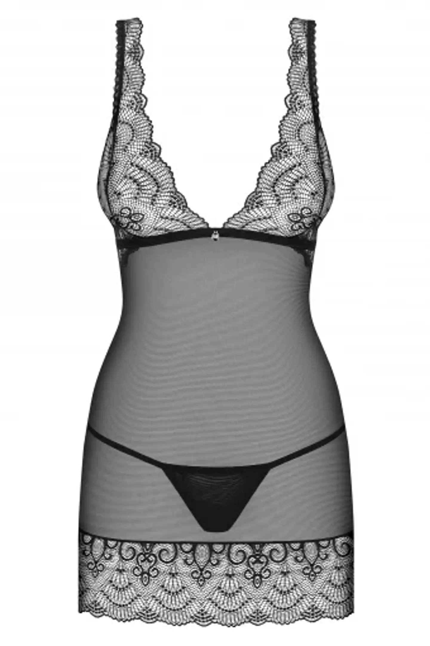 Chemise y Calzón Firella Negro Obsessive 3