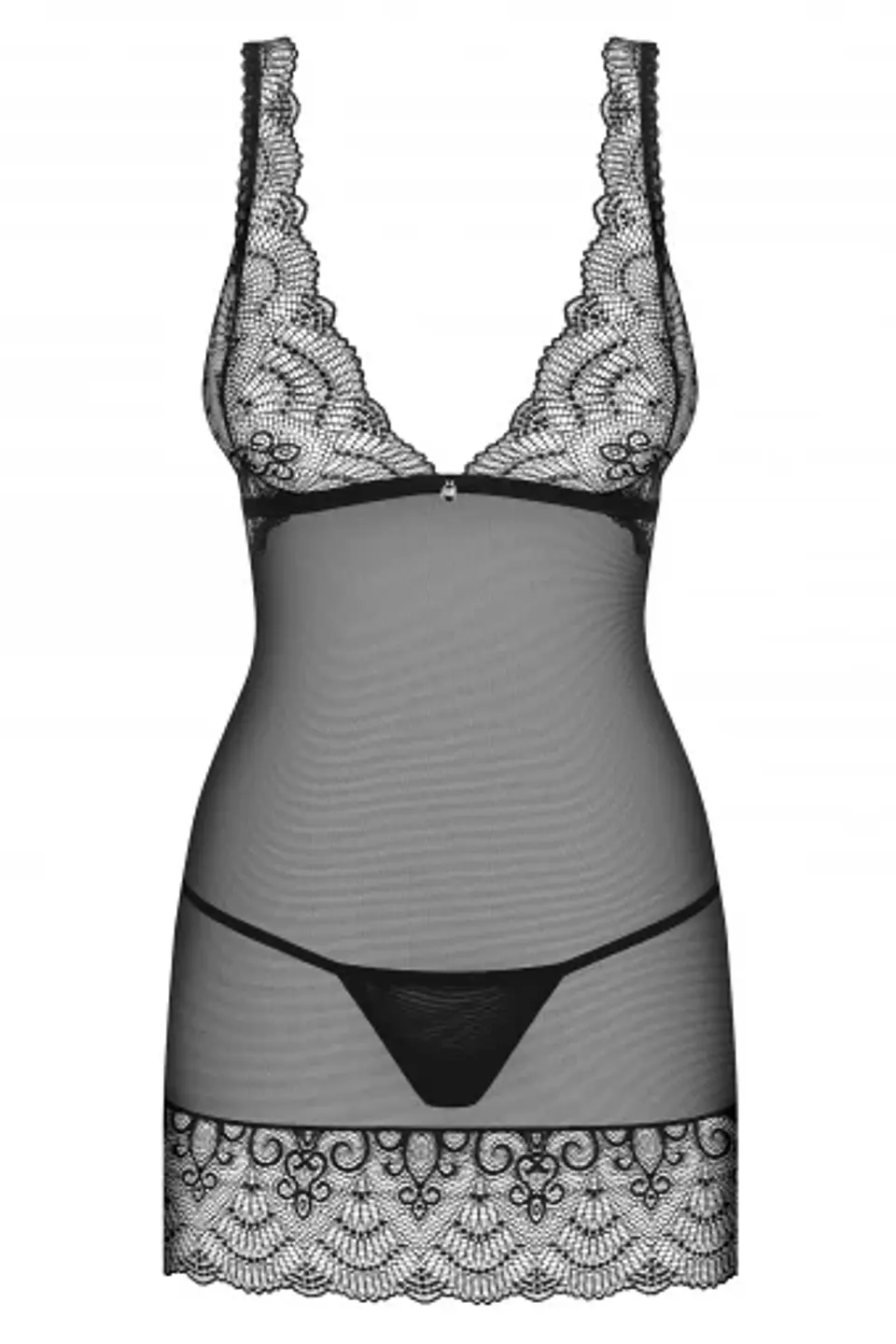 Chemise y Calzón Firella Negro Obsessive 3