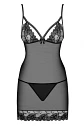 Chemise y Calzón Negro Wonderia Obsessive - Miniatura 3