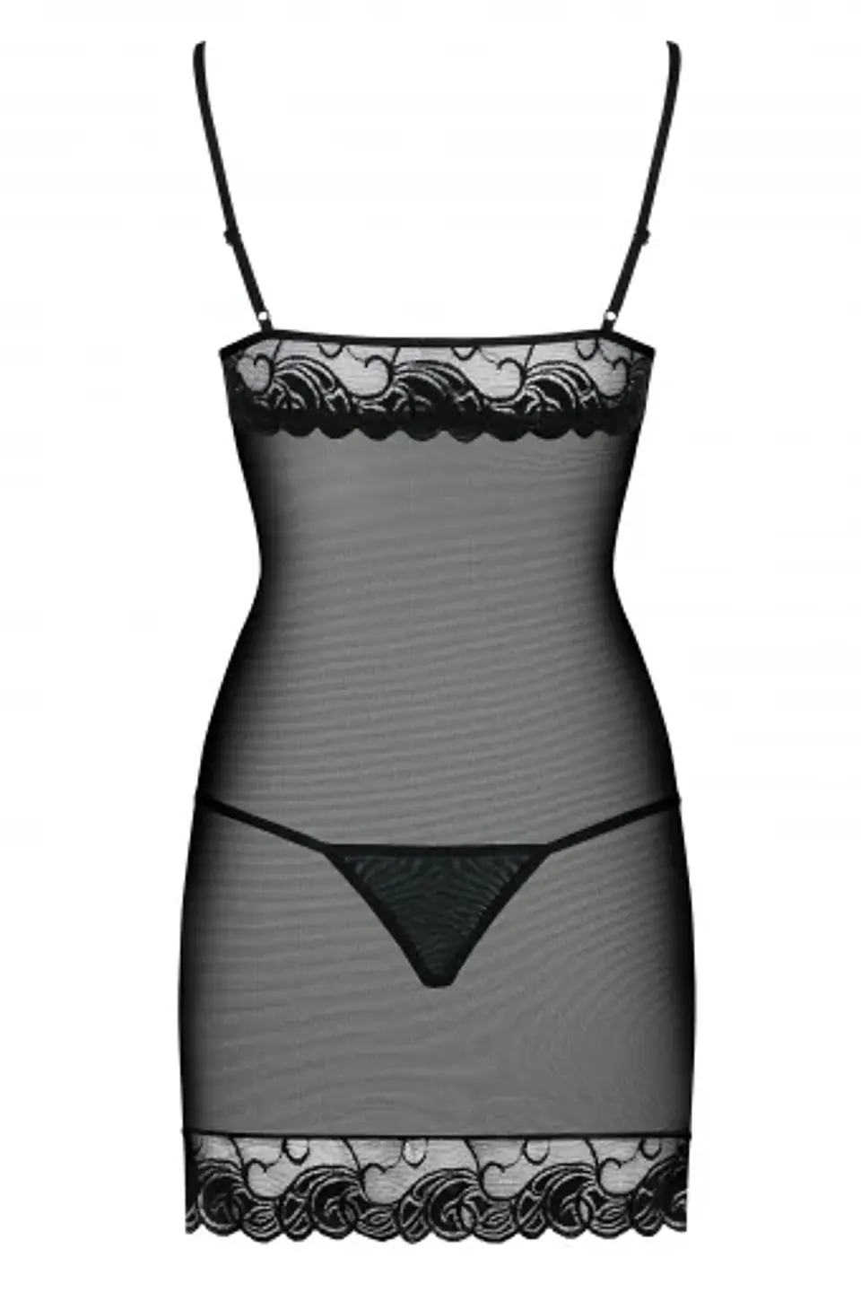 Chemise y Calzón Negro Wonderia Obsessive 4