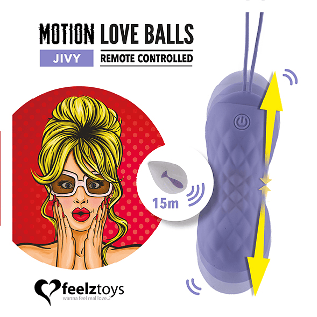 Bolita Vibradora Motion Love Balls  JIVY c/ control remoto