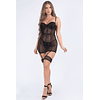 Babydoll Set Negro (3 piezas)