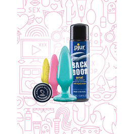 Pack Kit Entrenamiento Anal + Lubricante Anal Pjur Back Door