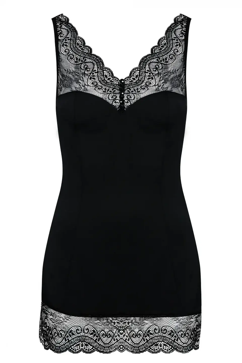 Chemise Negro + Tanga Miamor 3