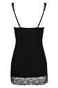 Chemise Negro + Tanga Miamor - Miniatura 4