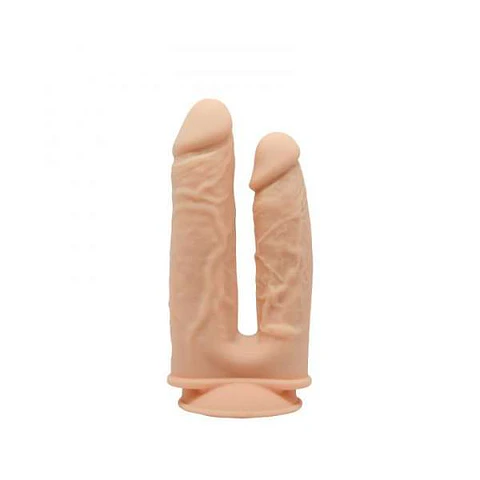 Dildo Realístico Doble Modelo 1 Color Piel  7" y 8"
