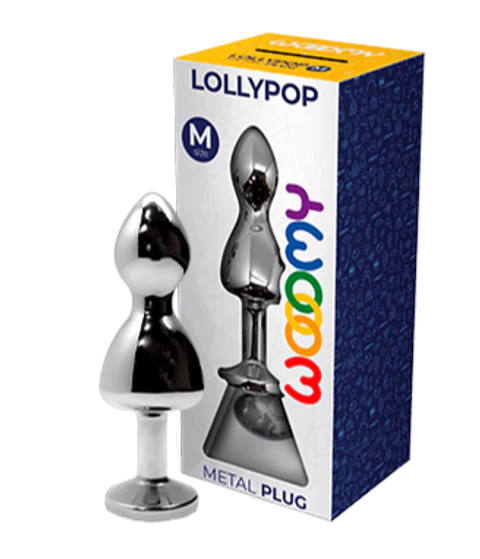 Plug Anal Metálico Wooomy Lollypop