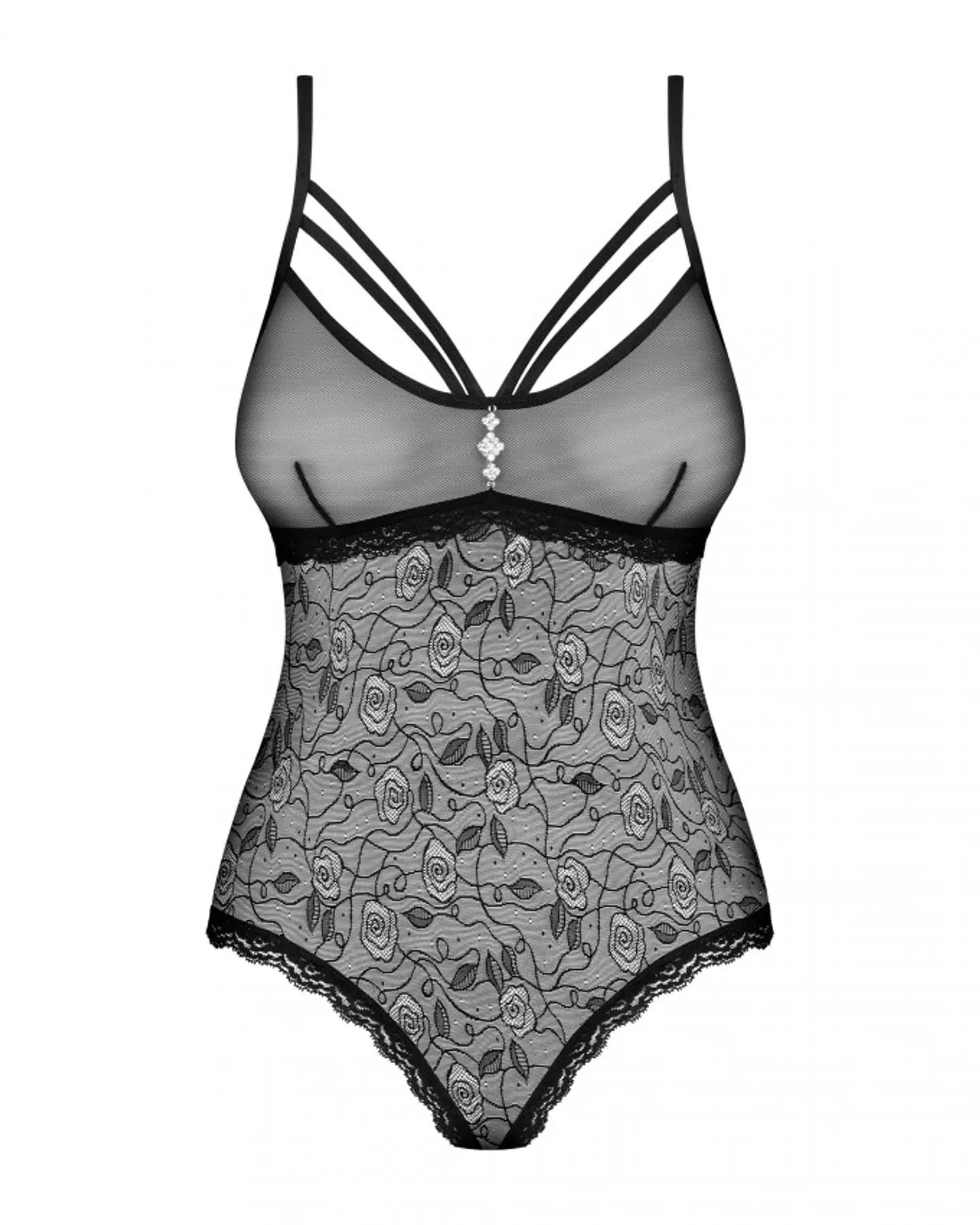 Body Negro con Encaje Obsessive 4