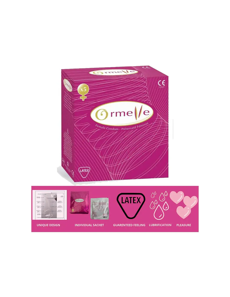 Condón Femenino de Látex Ormelle ( 1 unidad ) 3