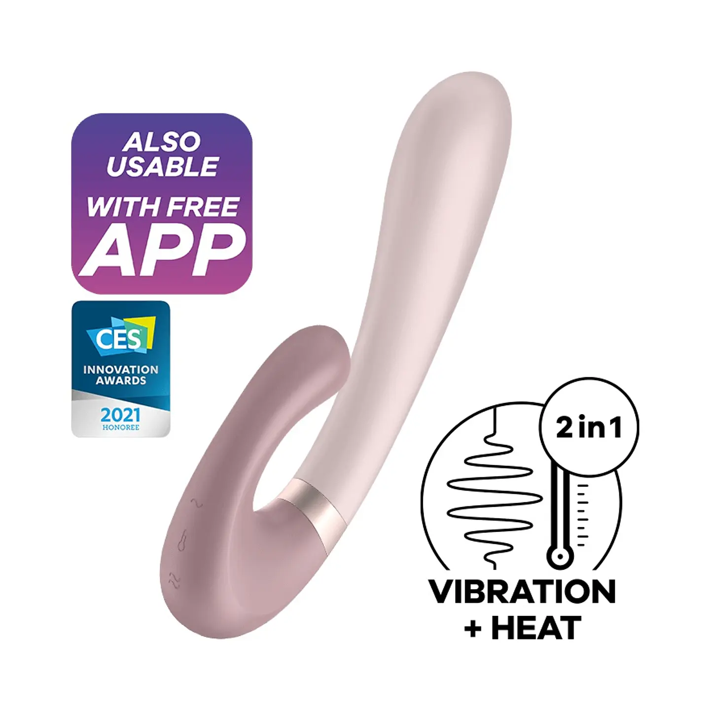 Vibrador Conejo Satisfyer Heat Wave c/ App 1