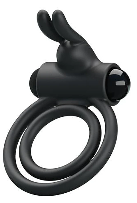 Anillo Vibrador Doble c/Conejo