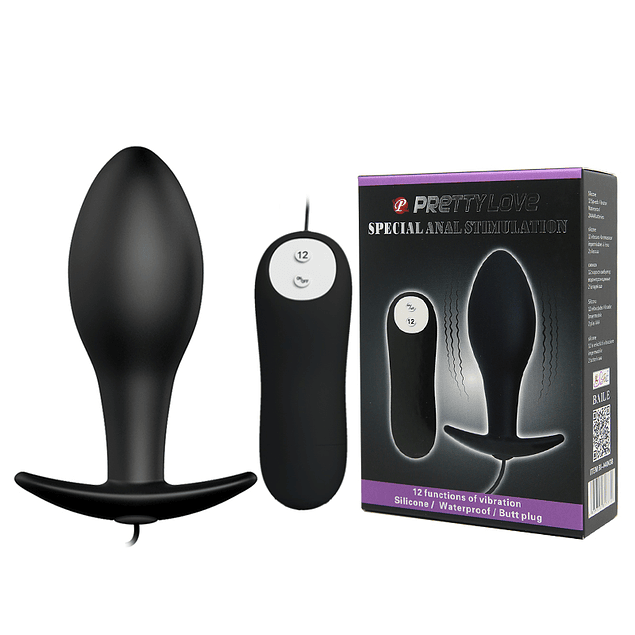 Plug  Vibrador Anal c/control