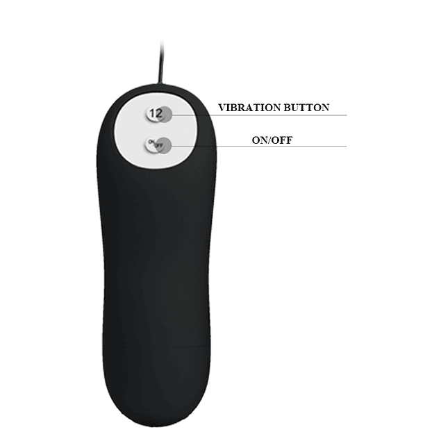 Plug  Vibrador Anal c/control