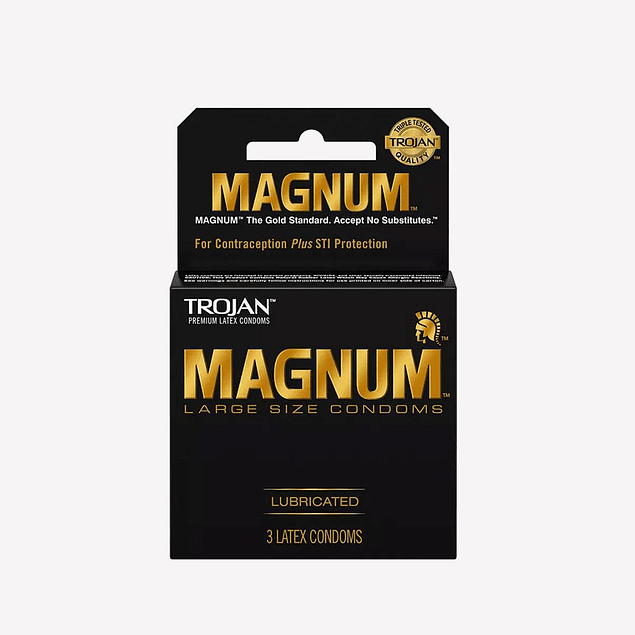 Condón Trojan Magnum / large Original Pack x 3