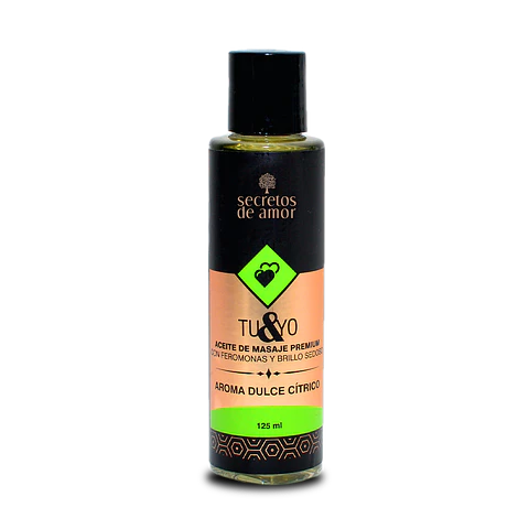 Aceite de masaje Tu & Yo Dulce Cítrico 