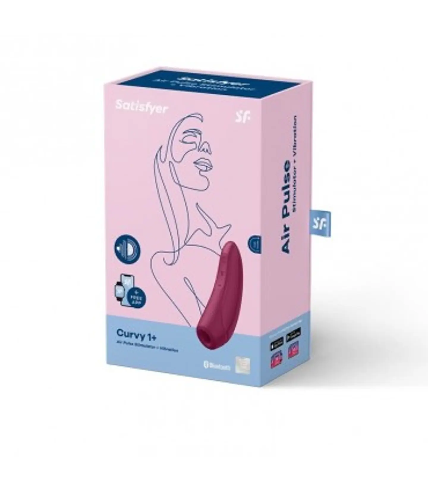 Satisfyer c/ pulso de aire Curvy 1 +  2